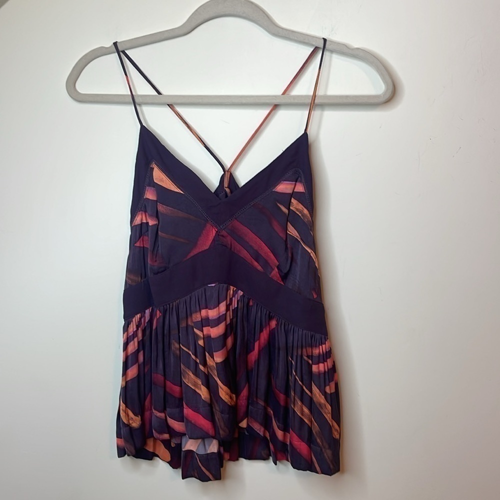 Free People Endless Fun Multicolor Racerback Cami Tank Top - Picture 6 of 7
